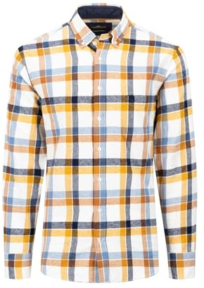 FYNCH-HATTON Hemd aus Flanell mit Karomuster new Dijon/M