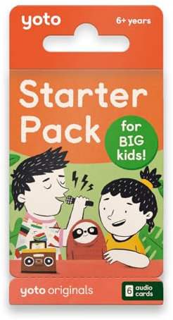 Yoto Starter Pack für Big Kids – 6 Hörbücher in Englisch, Musikgeschichten und interaktive Geschichten zum Hören auf Yoto Player und Yoto Mini, Lerngeschichten und Quiz für Kinder ab 6 Jahren