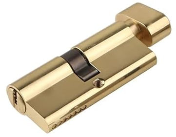 SchließZylinder Messing Zylinderschloss Tür Fenster Sicherheit 70 80 90 100mm Zylinderschloss Messing Schlüssel Zylinderschloss(Gold-90mm)