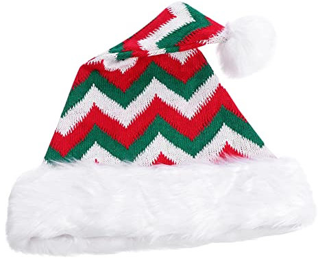 VALICLUD Weihnachtsmütze Gestrickt Strickmütze Für Party Mütze Mit Weihnachtsmuster Weihnachtsartikel Weihnachtsdekoration