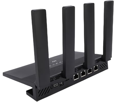 Sonew Wifi6 4G CPE LTE Wireless Router mit 5000 -mAh - und SIM Kartensteckplatz, 300 Mbit/S Geschwindigkeit, 4 Antennen für Bis zu 32 Gerätekonnektivität