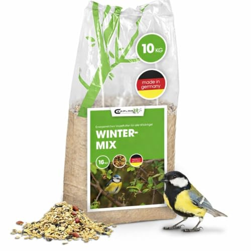 Energiereiches Vogelfutter 10 Kg - Mischfutter mit hohem Fettgehalt - Wildvogelfutter besonders geeignet für den Winter