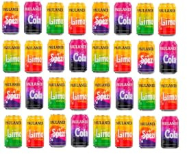 24 Dosen a 0,33L Paulaner Mix Dosen 4 Sorten (Orange,Zitrone,Cola,Spezi) EINWEG + Space Riegel von Onlineshop Bormann