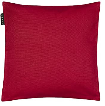 LINUM Annabell Elegant Kissenhülle 40x40 cm, 100% Baumwolle, Maschinenwaschbar, Rot
