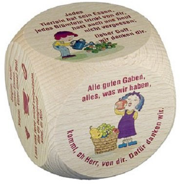 HDmirrorR °°2515 GEBETSWÜRFEL Tischgebete für Kinder