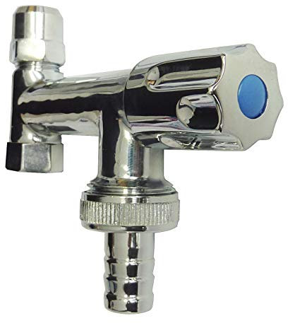 Sanitop-Wingenroth 17111 3 Geräte-Ventil Eckfix, Lange Ausführung, Chrom