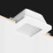 ABM SRLS® Porta faretto a incasso quadrato a scomparsa in gesso ceramico verniciabile con copertura opaco con anello blocca faretto Per faretti GU10 100% Made in Italy