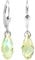 Ohrringe Ohrhänger Tropfen 925 Sterling Silber Kristalle Luminous Green NOBEL SCHMUCK