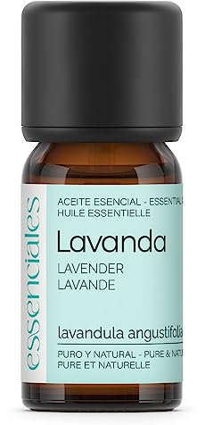 Essenciales – Ätherisches Bio-Lavendelöl, 100% rein und zertifiziert | Ätherisches Lavandula Angustifolia-Öl, 10 ml Lila