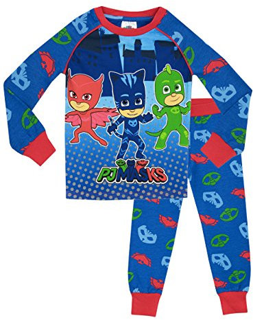 PJ Masken Jungen PJ Masken Schlafanzüge, 5, mehrfarbig 110 (Herstellergröße: 4 - 5 Jahre)