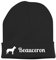 siviwonder Strickmütze - Beauceron Schäferhund Berger de Beauce - Stickerei Hund Winter Mütze Wintermütze Beanie Mütze schwarz-weiß