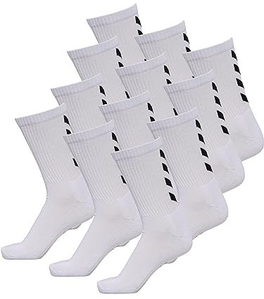 hummel Unisex Fundamental Sportsocken - 12er Pack I Weiß 36/40