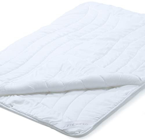 aqua-textil Ambiente 4 Jahreszeiten Steppbettdecke 220 x 240 cm Mikrofaser Steppdecke atmungsaktiv Winter Sommer