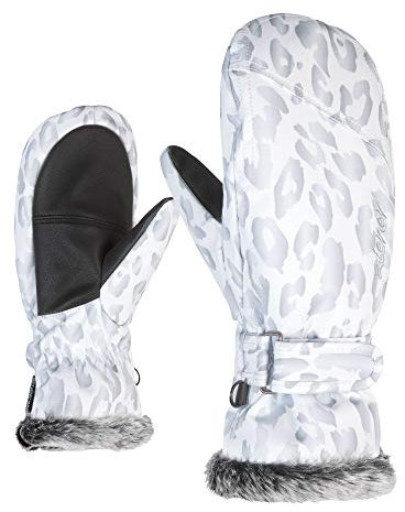 Ziener Mädchen LED Mitten Girls Glove junior Ski-Handschuhe/Wintersport | Warm, Atmungsaktiv, Leo, 5.5