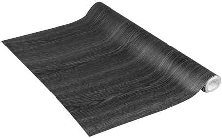 Venilia Klebefolie Perfect Fix® | Holzoptik Black Wood Holzfolie | 67,5cm x 2m, Stärke 150μ | selbstklebende Möbel-Folie, Dekofolie, keine Blasen, Küchenfolie | PVC ohne Phthalate | Made in EU