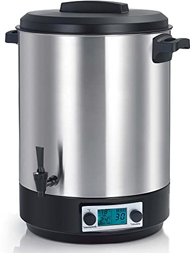 Stérilisateur De Bocaux Électrique Cuve Inox Avec Écran Lcd Robinet Et Minuteur 45l 2500w - KCPST45XXL.LCD