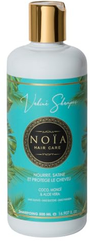 NOÏA HAIR – Shampoing Capillaire Professionnel VAHINÉ – Nutrition & Hydratation – Monoï – Cheveux Secs, Ternes ou Déshydratés – 500 ml