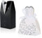 Hochzeit Süßigkeiten Box,100 Stück/50 Paare Gastgeschenke Hochzeit,Geschenkbox, Süßigkeiten Schachtel Hochzeitskasten Bonbons Schachtel für Hochzeit, Braut und Bräutigam