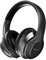 PowerLocus Wireless Bluetooth Headphones, Over The Ear Headphone with Microphone, Foldable with Carry Case, Hi-Fi Stereo Sound, Long Battery Playtime for Phones/Tablets/PC (Black Metal)
