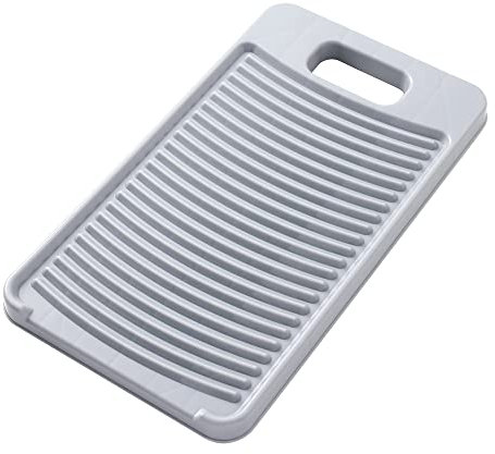 Lavagna antiscivolo da appendere, con treppiede fisso, in plastica spessa, strumento per la pulizia dei vestiti (grigio)