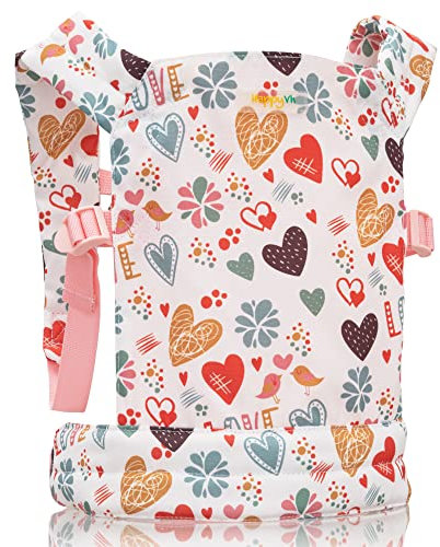 HappyVk-Puppentrage-Kinder Spielzeug süße Liebe -Puppentragetasche-Puppentrage Baby Puppe Vorne und Hinten Puppenzubehör