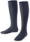 FALKE Unisex Kinder Kniestrümpfe Family K Kh nachhaltige Baumwolle lang einfarbig 1 Paar, Blau Dark Blue Melange 6688, 35-38