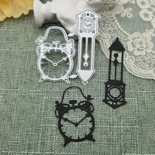 Metall-Stanzschablonen, 5,0 x 6,1 cm, Uhr-Metall-Stanzformen, Prägung, Papierschneiden, Grußkarte, Schablone, Handwerk