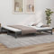 ZQQLVOO Bettgestell Familienbett Palettenbett Tagesbett Ausziehbar Grau 2X(100x200) cm Massivholz Kiefer