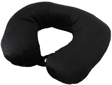Memory Foam Reisekissen [U Form], Nacken- und Nackenkissen, Orthopädisches Halswirbelkissen, Memory Foam Kissen [Weich und Kompakt], Ideales Kissen zum Schlafen (Schwarz)
