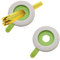 MIAO YUAN 2 PCS Spaghetti Measuring Tools, Pasta Measuring Device, Kitchen Cookware with 4 Adjustable Scales to Control the Amount of Noodles