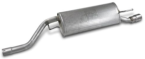 ATEC Germany 1x Endschalldämpfer Kompatibel mit FIAT GRANDE PUNTO (199_), OPEL CORSA D (S07), CORSA E (X15), CORSA E Kasten/Schrägheck (X15)