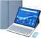 CLALOC Funda con Teclado para Honor Pad 8 2022 12 Pulgadas Tablet con Ratón,(Deutsches Layout QWERTY) Teclado Bluetooth Inalámbrico Desmontable, Cubierta Trasera De TPU Suave Ultrafina,Azul