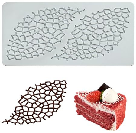 YapitHome Stampi per Fondente in Silicone, Stampo per Torte in Pizzo per Cioccolato, Pasta di Zucchero, Fondente, Burro, Sapone