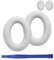 Adhiper Almohadillas de Repuesto para Auriculares Inalámbricos Bose QuietComfort(QC) Ultra, Almohadillas para Oídos con Cuero Proteínico Suave, Espuma de Cancelación de Ruido (Blanco)
