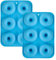 YXHZVON 2 Pièces Moule Donuts Silicone, Moule Muffins Silicone, 6 Cavités Beignets Antiadhésifs Moule, Moule Gâteau de Qualité Alimentaire Sans Bpa (Bleu)