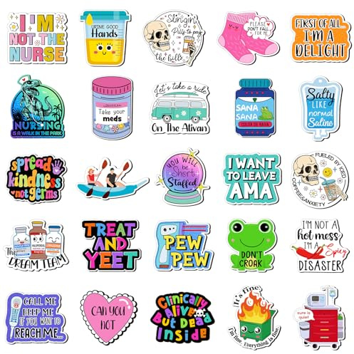Saysurey 25 Pcs Funny Fridge Magnets Reusable Cute Nurse Refrigerator Magnets Fun Cool Magnetic Anime Refrigerator Magnets for Office School Work Adult Home Car Locker Cabinet Gifts Decorations