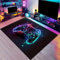 Gaming Area Rug Teen Boys Carpet 3D Multi Gamepad Game Player Controller Neon Design For Game Room Gaming Room Kids Girls Bedroom Playroom Living Room Multifunctional Rugs (Colour 1,120x160 cm)