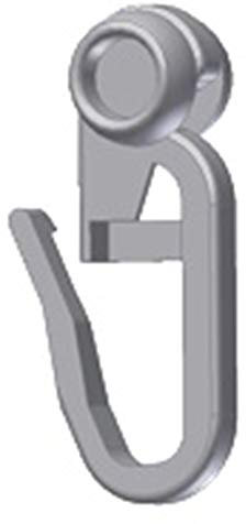 GARDINEUM - Rollen für 2- läufige Kunststoffschiene (100 x 843)