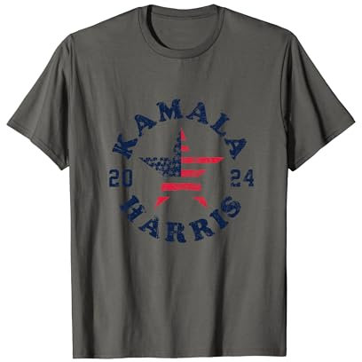 Kamala Harris 2024 Präsidentschaftswahl Amerikanische Flagge Kamala T-Shirt