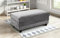 Easy4You Chesterfield Style 110 cm Silber Fußbank für Wohnzimmer Sofagarnituren Chesterfield Fußbank Set Sofas & Couches