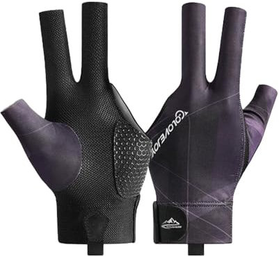 Wnddle Billard Handschuh, Billiard Pool Cue Gloves, Snooker Handschuhe, Verstellbare Poolhandschuhe, rutschfeste Poolhandschuhe, Geeignet für Snooker, Pool-Spiele, Carom-Spiele