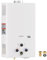 Gas Water Heater,Outdoor Instant Water Heater,16L Camping Water Heater with Digital Display and Multi-Protection for Indoor Shower,Kitchenette,Laundry Room,Courtyards,Outdoor Shower