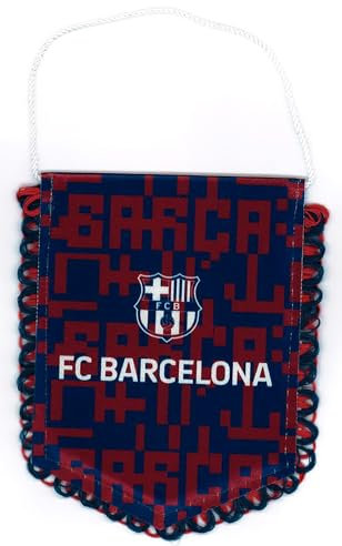 Banderín Barça - Colección oficial del FC Barcelona, tamaño 13 x 10 cm