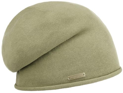 Seeberger Rollrand Beanie Damenbeanie Damenmütze Mütze Strickmütze Damen/Kinder - Long Sommermütze Sommer Frühling-Sommer Herbst-Winter - One Size helloliv