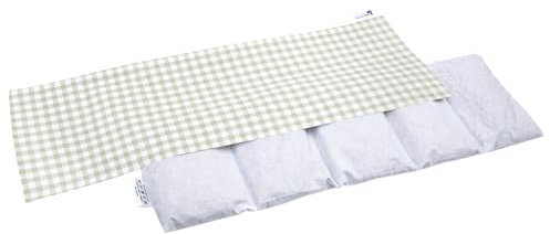 Medi Partners Saco de Semillas para Microondas 60x20cm Cojin 800g 100% Algodón 5 cámaras Saquitos bolsa Semillas calor Microondas Saco Termico (Cuadros)