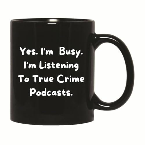 Tazas De Café 330Ml, Podcast Divertido Sobre Crímenes Reales Divertido Taza De Cerámica Personalizada Taza Cerámica Para Día De La Madre Café Y Té Cocina