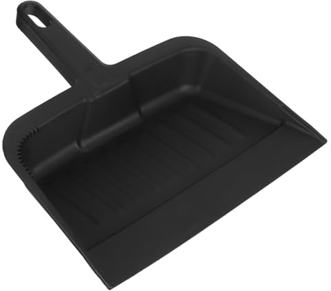 Cabilock Paletta Pratica la Pulizia Domestica in Plastica Nera Leggera e Multifunzionale per Spazzatura Design Ergonomico per Ufficio e Veicolo