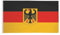 U24 Flagge Fahne Deutschland mit Wappen 90 x 150 cm Hissfahne