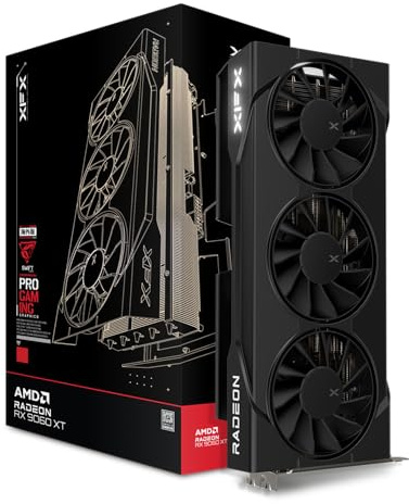 XFX Swift AMD Radeon RX 9060 XT OC Triple Fan Gaming Edition with 8GB GDDR6 HDMI 2xDP, AMD RDNA 4 RX-96TS38GB7