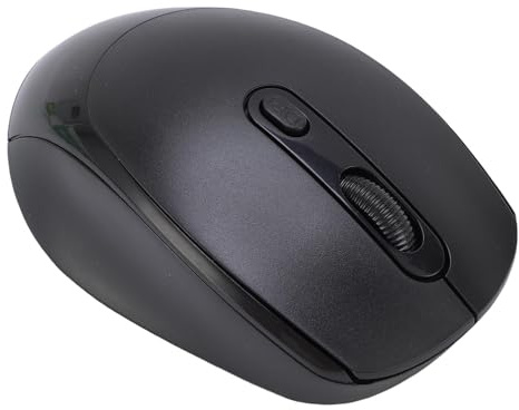 VBESTLIFE Bluetooth und 2,4 G 2 in 1 Wiederaufladbare Drahtlose Maus, Macaron -Farbe, 800/1200/1600 DPI, Stille Maus für Laptop, Computer, PC (Black)